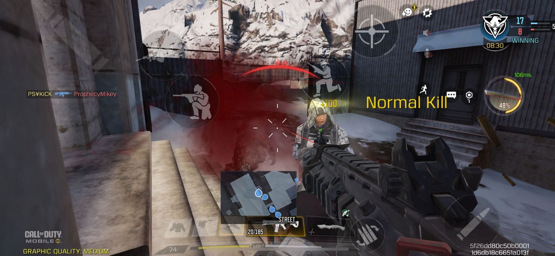 1v1 encounter (Image via Activision)